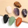 Stone Natural convexo quadrado Muticolor Charms de pedras preciosas ornamentos Oval Contas Crystal Gem Craft Home Decoration Colar Anel Anel Acessorie Dhxwi