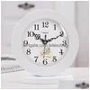 Desk Table Clocks European Clock Modern Silent Ornament Composite Plate Watch Country Movement Drop Delivery Home Garden Decor Dhgdo