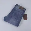 Jeans firmati da uomo, jeans a vita alta, moda, motocicletta rotta, sottile, retrò, per fare vecchi pantaloni mendicanti coreani patchwork