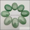 Stone Natural Crystal 30x40mm Opal Rose Quartz Tigers Ooggezicht voor kettingring Earrrings sieraden accessoire drop levering dhjwr