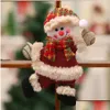 クリスマスデコレーションツリーアクセサリーパペットスモールハンギングペンダントドロップデリバリーホームガーデンフェスティブパーティー用品DHVKB