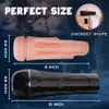 Masturbator Sex Toy TIVINO 2 Male Masturbators Cup Pocket Anal Stroker masturbator with Realistic Textured for Men Masturbation Detachable U2LR