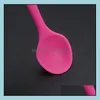 Spoons Home Use Mini Sile Spoon Colorf Heat Resistant Kitchenware Cooking Tools Utensil 20.5X4.5Cm Sn3410 Drop Delivery Garden Kitch Dhh4U