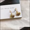 Dangle Lustre Or Étoile De Mer Boucles D'oreilles Coquillage Grand Cercle Haute Qualité Shell Boucle D'oreille Mode Femmes Style Bohème Drop Delivery Otfbs