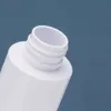 Bouteille d'huile essentielle 100 ml/150 ml/200 ml bouteille blanche en plastique vide anneau en or vaporisateur haut emballage cosmétique Portable rechargeable
