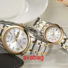 Orologi da polso Guanqin Coppia d'affari Watch Set Set in acciaio inossidabile Uomini da donna amanti da polso orologio da polso orologio da donna clock man233s