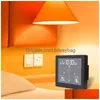 Orologi da tavolo da scrivania Mtifunzionale Bagno Orologio digitale Timer Led Allarme Desktop Home Decor Impermeabile Igrometro Wall Drop Delivery Dhlnj