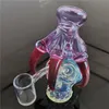 Bong in vetro per pipa ad acqua Bong Narghilè Dragon Claw Skull Orb Carb Cap 10MM Dewar Femmina Joint Dab Rig Quarzo Banger Fatto a mano Mini Bubbler di Craftbong