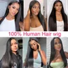 Lace Wigs 13x4 Bone Straight Front Human Hair Wig 32 Inch Pre Plucked Hd Transparent Frontal for Black Woman 150% 221212