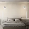 Lustres LED nordique minimaliste chambre en fer forgé lampes de chevet moderne salon fond mur décor petit lustre