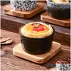 أوعية الخبز بودنغ كوب Souffle الحلوى اليابانية الأدوات السيراميك المائدة الفرن وعاء على البخار بيض إسقاط تسليم المنزل حديقة المطبخ المطبخ B dhorw