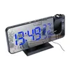 Desk Table Clocks Projection Alarm Clock 180°Projector With Fm Radio Sn Function 4 Dimmer Dual Usb Charging Digital Drop Delivery Dhvqs