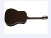 41 tum Deluxe Jumbo J45 akustisk gitarr svart finish solid topp folk gitare akustik rosentavla