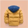 Casaco para baixo infantil parkas 410t inverno infantil garoto meninos casua casacos de casacos com entrega de capuz grow baby maternidade roupas ou dhzfo