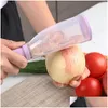 Fruit Vegetable Tools Tool Mtifunctional Storage Type Peeling Knife Peelingknife With Tube Peeler Apple Supplies Household Peeling Dhpqh