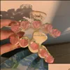 Bomboniera Ragazza Trasparente Rosa Pesca Clip Primavera Morbido Giapponese Dolce Tornante Squalo Accessori per Capelli Consegna a Goccia Casa Giardino Fes Otwxz