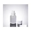 Verpakkingsflessen 50 ml Frost Glass Cosmetisch 1.7oz Lotion 50cc Persfles White Cap leeg SN905 Drop Delivery Office School Business Dhuum