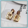 Charme Simple Inspiré Métal Lien Chaîne Charmes Boucles D'oreilles Pour Les Femmes Dangle Boucles D'oreilles Boutique Cadeaux De Noël Drop Delivery Bijoux Dhlre