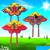 Vliegeraccessoires 90x50 cm Outdoor Easy Flying Butterfly en Winder Board String Wholesale Kids Toy Game Drop Delivery speelgoed Geschenken S DHLOI