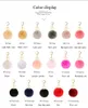 MultiColor 8cm Rabbit Fur Ball Keychain Pom Pom Plush Car Key chain Handbag Key Ring Pendant Key Rings