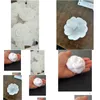 Fabric And Sewing Flower Diy Material Camellia White With Sticker 10Pcs A Lot Drop Delivery Home Garden Textiles Dhlhi