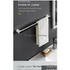 Towel Racks Selfadhesive Holder Rack Wall Mounted Hanger Bathroom Organizer Bar Shelf Hook Kitchen Wipes Hanging Drop Delivery Home Dhxdp