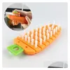 Fruit Vegetable Tools Design Plastic Handle Potato Carrot Cucumber Cleaning Brush Drop Delivery Home Garden Kitchen Dining Bar Dh4Tt