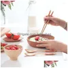 Kommen natuurlijke beuken houten salade ramen kom dessert fruit servies Japanse ronde platte soep voor huishouden en restaurant drop leveren dh5ln