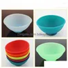 Bowls Silica Gel Mini Bowl Baby Supplementary Kitchen Seasoning Noodle Supplies Drop Delivery Home Garden Dining Bar Dinnerware Dholo
