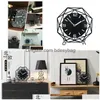 Desk Table Clocks Nordic Decoration Clock Modern Simple Creative Silent Desktop Drop Delivery Home Garden Decor Dhnxz