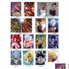 Cartoon filmstickers 40 cm 3D Motion Poster aanpassen Jujutsu Kaisen Dbzed Demon Slayer Waterdichte auto Wall Art Druppel Levering speelgoed Dharm