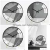 Desk Table Clocks Luxury Metal Smart Clock Mute Mirror Livingroom Electronic Digital Watch Masa Saati Home Decor Ek50Tc Drop Deliv Dhv7Z