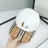 Korean Style Spring Plaid Baseball Cap Cotton Boy and Girl Sunshade Sun-Proof Peaked hat European and American Baseball Caps