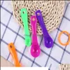 Lepels fabriek direct verkopen colorf meting lepel dubbele schaal keuken bakgereedschap melkpoeder gekleurd plastic 5 -piece set groothandel othot