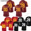 Aangepaste Iowa State College voetbalshirts 15 Brock Purdy 28 Breece Hall 23 Mike Rose 4 Johnnie Lang 1 Tariab