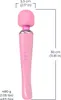 Masturbator Sex Toy Rechargeable Vibrator - 20 Patterns 8 Speeds GSpot Wand Clit Toys for Her Pleasure Quiet Small NVA9