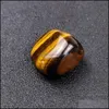 Stone Natural Irregar Rose Quartz Tiger Eye Agate Prov Healing Reiki Crystal Craft Miniature Nonporous Round Loose Drop Delivery DHPVG