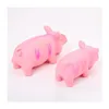 Dog Toys Chews 1Pc Cute Rubber Sound Pig Grunting Squeak Latex Pet Chew For Squeaker Training Puppy Supplies Products Drop Deliver Dho05