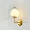 Lampada da parete moderna in vetro oro nero iorn luci per la casa industriale arredamento nordico sconce camera da letto bagno specchio