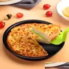 Matlagningsredskap runt kolst￥lkaka m￶gel 68 tum f￶rtjockad pizzapanna djupa bakverktyg sl￤pp leverans hem tr￤dg￥rd k￶k matsal dhisy