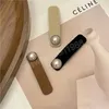 Enkel Pearl Velvet Hairpin Vintage Fashion Side Bangs BB Clips For Women Winter Elegant Solid Color Girl Hair Accessoires