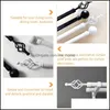 Other Home Decor 2Pcs Exquisite Curtain Pole Decorative End Caps Creative Roman Rod Head Plug Drop Delivery Garden Otpoo