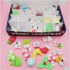 Kerstdecoraties aftellen Kalender Pinch Music Blind Box Decompressie Vent speelgoed Cartoon Cute Dumpling Gift Set Drop Delivery H DHZC1