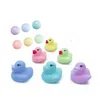 Jouets de bain pour bébé, canards de bain, animaux colorés, flotteur en caoutchouc souple, son à presser, jouet grinçant, canard classique en plastique, salle de bain, goutte de natation Dhamu