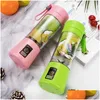 Fruit Vegetable Tools Kitchen Portable Blender Usb Mixer Electric Juicer Hine Smoothie Blenders Mini Food Processor Personal Juice1116883