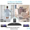 Desk Table Clocks Led Radio Alarm Clock Fm Creative Sn Electronic Portable Usb Charging Digital Drop Delivery Home Garden Decor Dh1Rt