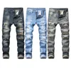 Men's Jeans Streetwear Men Fashion Retro Vintage Casual Stretch Denim Pants Hombre Slim High Street Hip Hop Motorcycle Clothing