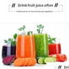 Obst Gemüsewerkzeuge Küche Tragbarer Mixer USB -Mixer Elektrische Juicer Hine Smoothie Blenders Mini Foodessor Personal Juice6130477