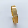 Designer rostfritt stål manschettarmband armband smycken kvinna man 18 färger guld spänne 17 19 size256q286z