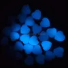 Charms Fashion Love Heart Blue Luminous Glow Light Stone Pendenti per collana Gioielli che fanno Drop Delivery Components Dhc56